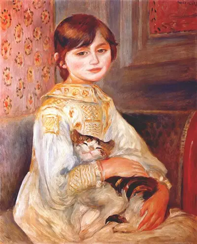 Child with Cat (Julie Manet) Pierre-Auguste Renoir
